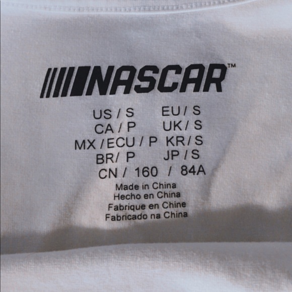 NASCAR white cropped baby tank - Picture 2 of 4